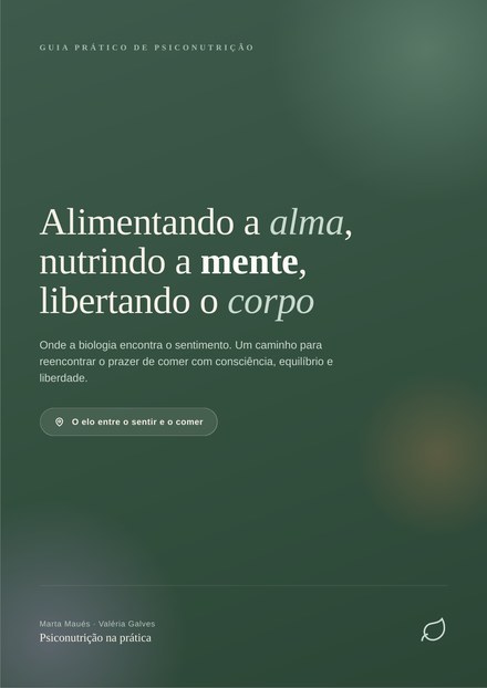 Capa do e-book Alimentando a Alma, Nutrindo a Mente